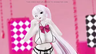 Megurine Luka Nude Dance Vocaloid Hentai Mmd 3D Black Eyes Color Edit Smixix