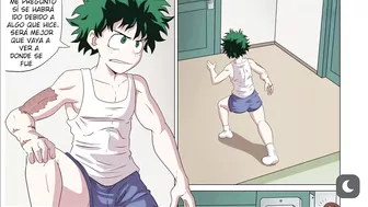 Deku se folla a uraraka mientras planean el regalo de all might