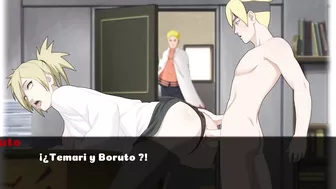 Boruto fucking the beautiful Temari secretly from Shikamaru - Naruto Family Vacation