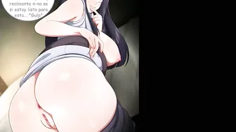 Hinata receives her first anal and enjoys it like the whore she is