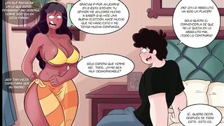 Steven Can't Resist Seeing Her in a Swimsuit and Drills Her Hairy PUSSY - Steven Universe