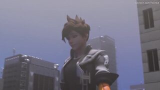 Giantess Tracer in City [Animation]