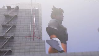 Giantess Tracer in City [Animation]