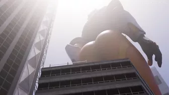 Giantess Tracer in City [Animation]