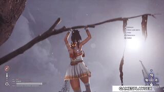 Eve swinging and showing her hot panties (StellarBlade)