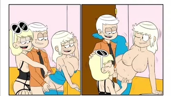 Lincoln secretly fucks two girls in the locker room - The Loud House hentai