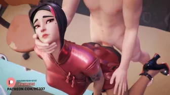 HOT RED FORTNITE GIRL FUCKED AFTER GAME | FORTNITE HENTAI ANIMATION 4K 60FPS