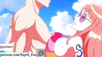 Nami Hot Porn on a Beach - One Piece Hentai 4K 60 FPS