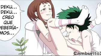 Uraraka's Wet Pussy Drilled by Deku's Cock - My Hero Academia