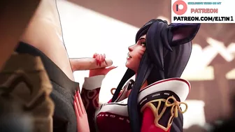 Hot Ahri Do Sweet Blowjob And Getting Cum In Mouth | Best LOL Hentai 4k 60fps