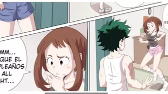 Izuko Midoriya finds Ochaco Uraraca and ends up fucking her