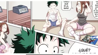 Izuko Midoriya finds Ochaco Uraraca and ends up fucking her