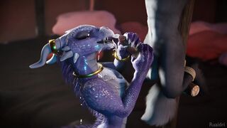 Dragon Princess Milks Good Boy Furry Wolf - Yiff Hentai Animation