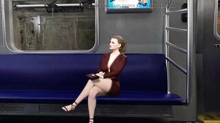 She Always Gets a Seat on the Train