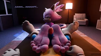 Blaze x Sonic Wet Footjob Cum on Feet Hentai Animation