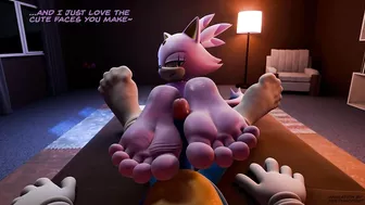 Blaze x Sonic Wet Footjob Cum on Feet Hentai Animation