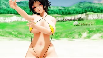 Asagi Zoe in the beach