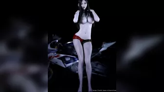 3D sexy slut naked boobs dance for you