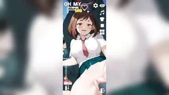 Ochako uraraka chan mi academia de heroes anime hentai waifu