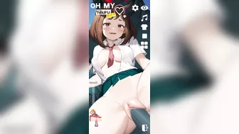 Ochako uraraka chan mi academia de heroes anime hentai waifu