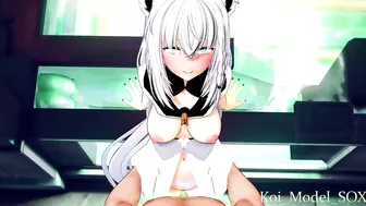 Shirakami fubuki Vtuber standing fuck