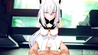 Shirakami fubuki Vtuber standing fuck