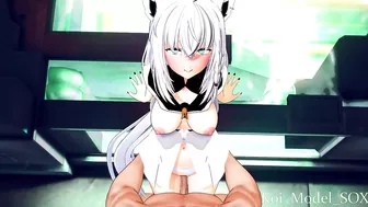 Shirakami fubuki Vtuber standing fuck