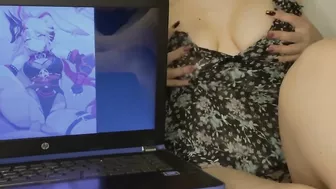 Touching myself while watching Hentai