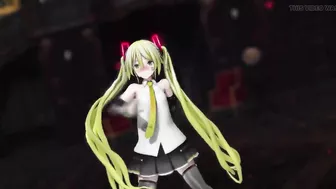 Hatsune Miku Undress Dance Reversible Campaign Mmd 3D Blonde Hair Color Edit Smixix