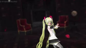 Hatsune Miku Undress Dance Reversible Campaign Mmd 3D Blonde Hair Color Edit Smixix