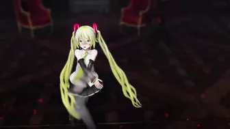 Hatsune Miku Undress Dance Reversible Campaign Mmd 3D Blonde Hair Color Edit Smixix