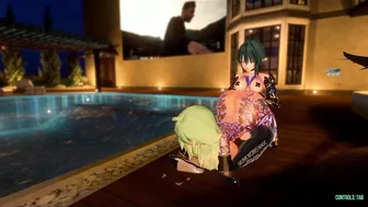 Futa fucks their friend beside the pool - VRchat