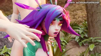 Neeko Gets Fucked by Three Guys in the Forest