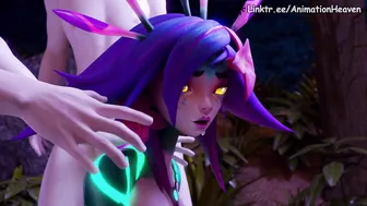 Neeko Fucked by Three Dudes in the Forest at Night