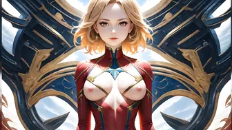 Slideshow Video of Captain Marvel Nude Photos - Animation version