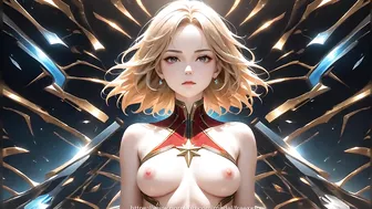 Slideshow Video of Captain Marvel Nude Photos - Animation version