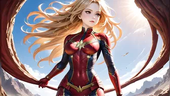 Slideshow Video of Captain Marvel Nude Photos - Animation version