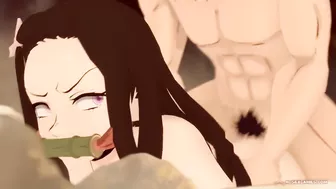 Nezuko Kamado anal creampied by Inosuke. (Greatm8) [Demon Slayer: Kimetsu No Yaiba]