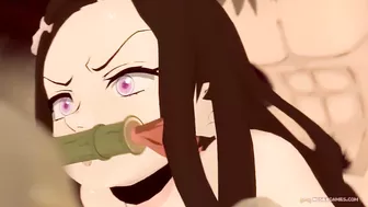 Nezuko Kamado anal creampied by Inosuke. (Greatm8) [Demon Slayer: Kimetsu No Yaiba]