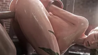 Street Fighter Cammy creampied and anal fingering 3D