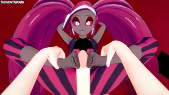 Hazbin Hotel Velvette Gives You A Footjob Hentai POV