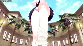 Genshin Impact Yoimiya Gives You A Footjob Hentai POV