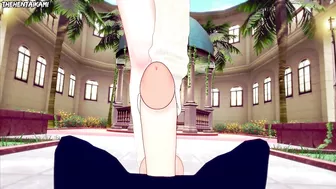 Genshin Impact Yoimiya Gives You A Footjob Hentai POV