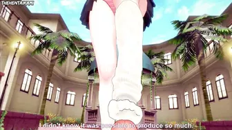 Genshin Impact Yoimiya Gives You A Footjob Hentai POV