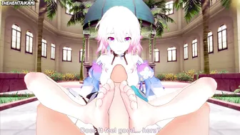 Honkai Star Rail March 7th Gives You A Footjob Hentai POV