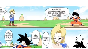 Goku entrena con Android numero 18 y es follada -Dragon Ball hentai