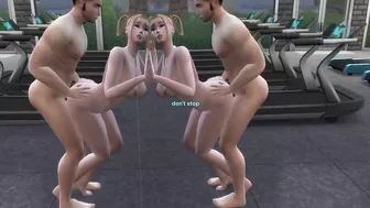 Gym slut get pounded: Sims 4