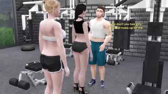 Gym slut get pounded: Sims 4