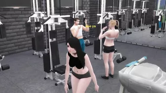 Gym slut get pounded: Sims 4