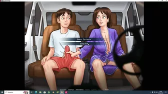 Milf blowjob sucked thick cock inside car - Gameplay SummerTimeSaga [Game +18]